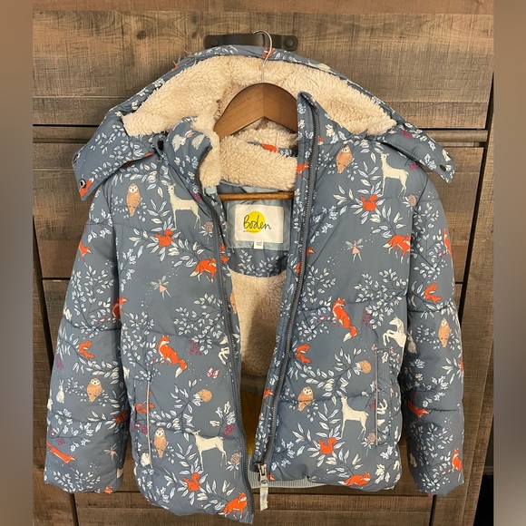 Mini Boden Other - Mini Boden Blue Enchanted Woods Coat, Size 9/10 Years